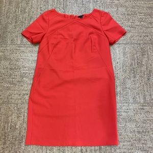 Ann Taylor Coral Short Sleeve Work Dress